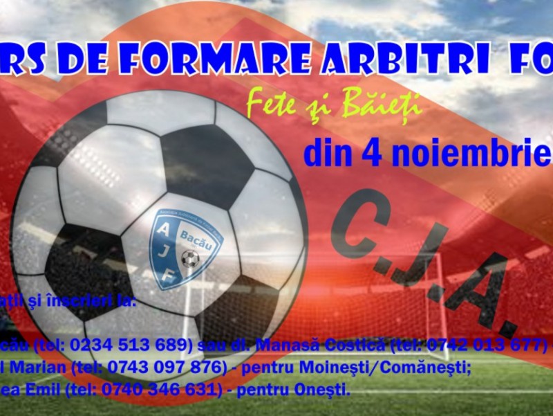 Curs de formare a arbitrilor de fotbal