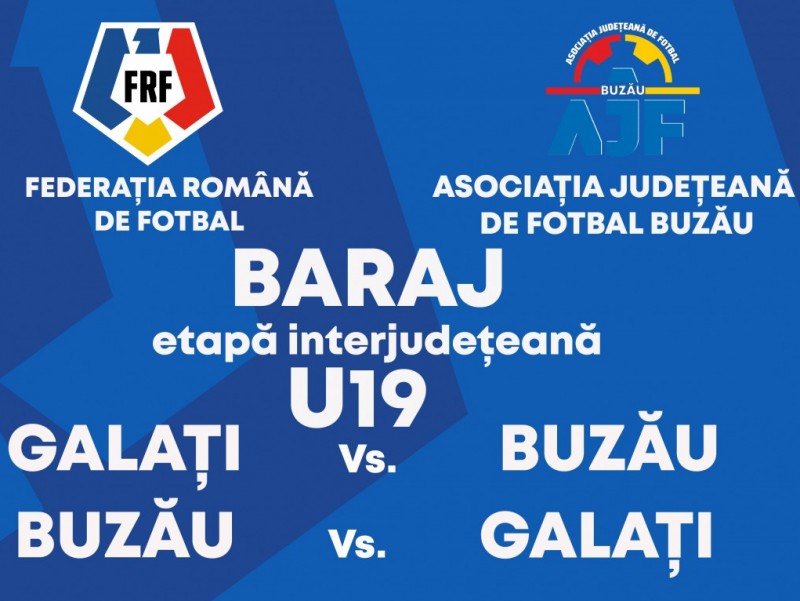 Tragerea la sorți a etapei interjudețene U19!