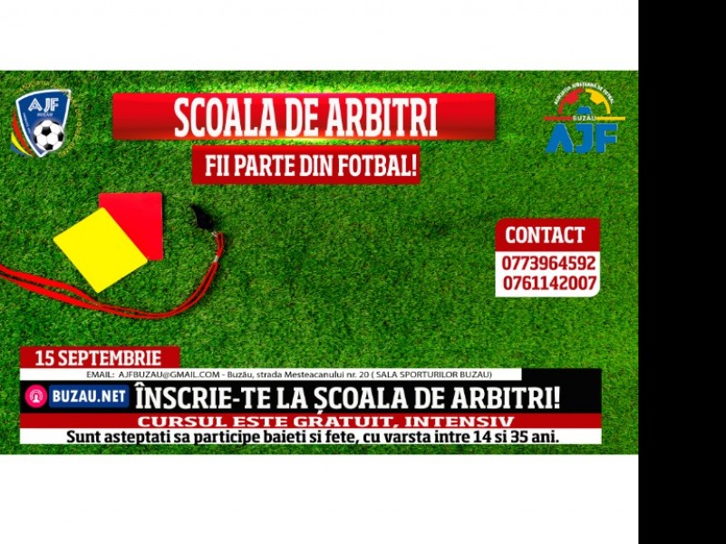 CJA Buzău organizează un curs pentru formare arbitri