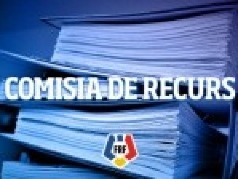 DECIZIA COMISIE DE RECURS FRF