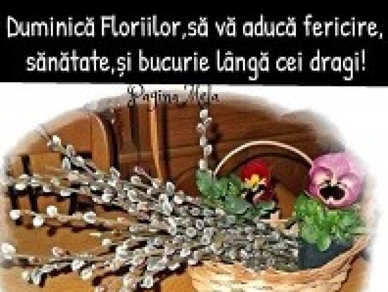 DUMINICA FLORIILOR DUMINICA FLORIILOR