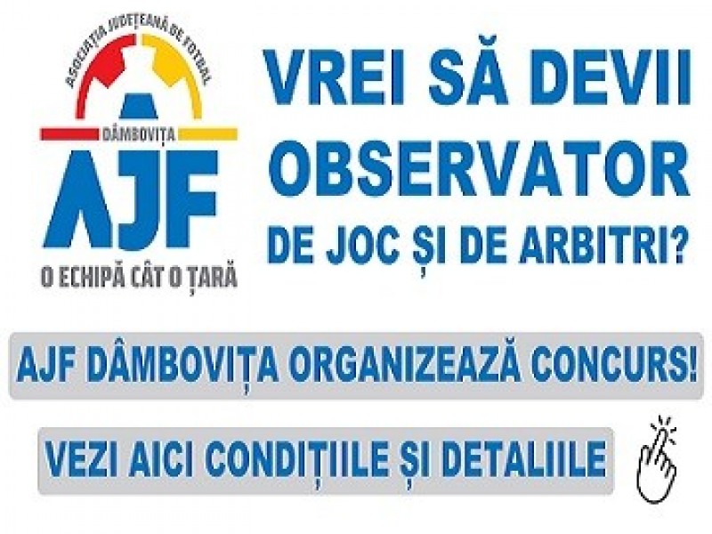 Comunicat Asociatia Judeteana de Fotbal Dambovita