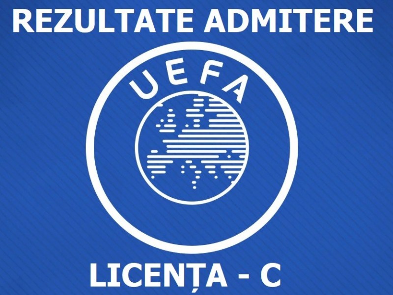 Rezultatele concursului de admitere - Licența C UEFA