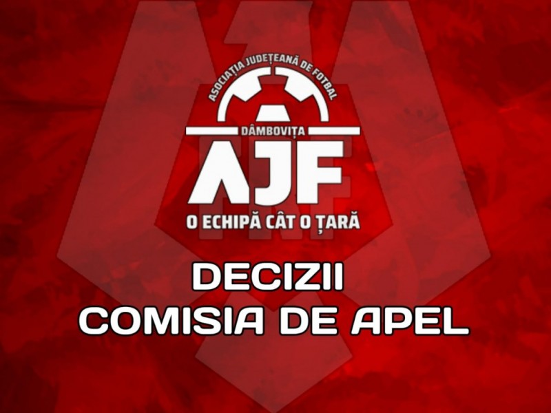 Decizia Comisiei de Apel 14-06-2022