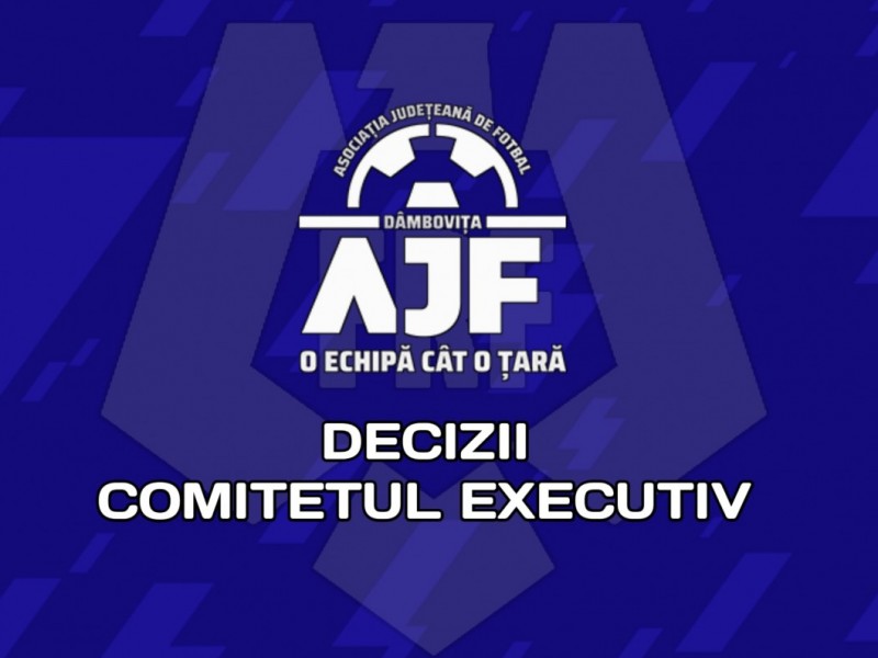 Hotararea Comitetului Executiv din 16.06.2023