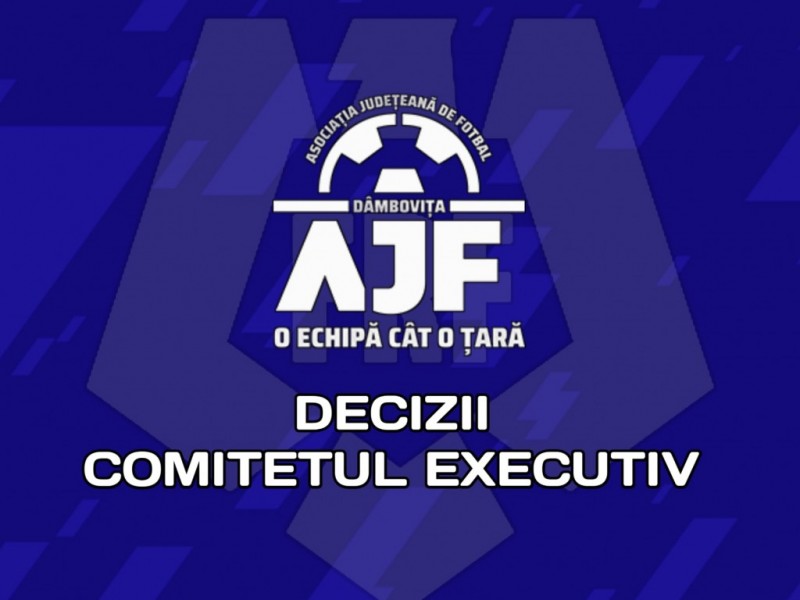 Hotararea Comitetului Executiv din 25.10.2023