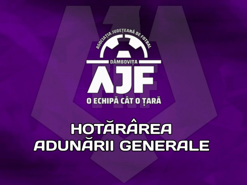 Hotararea Adunarii Generale din 11.04.2024