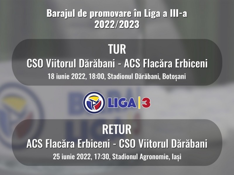 Succes Erbiceni in barajul pentru Liga a III-a!