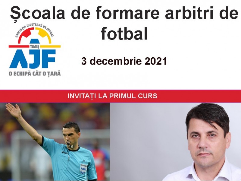 Debutul școlii de formare a arbitrilor de fotbal